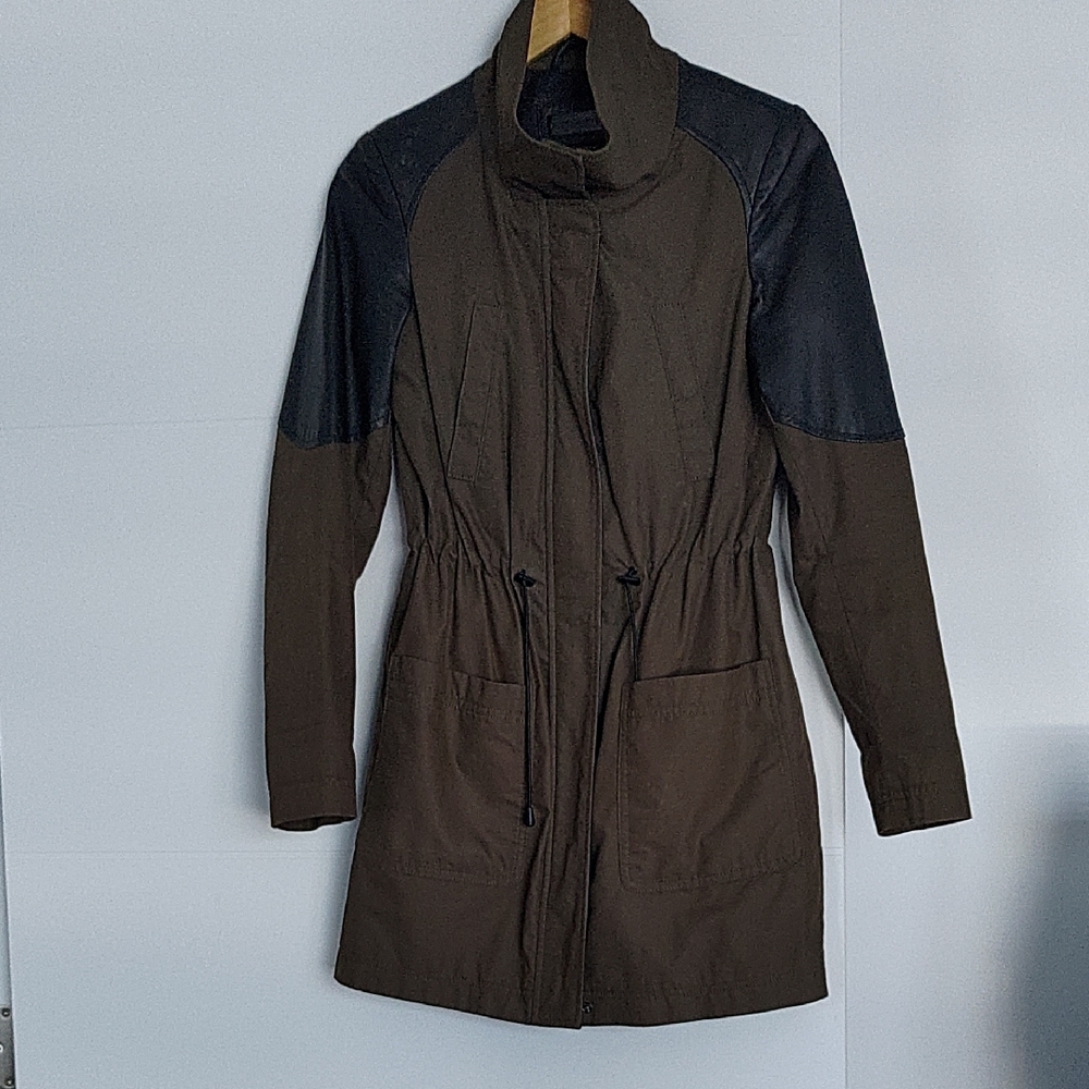 Danier Utility Jacket in Brown and Black